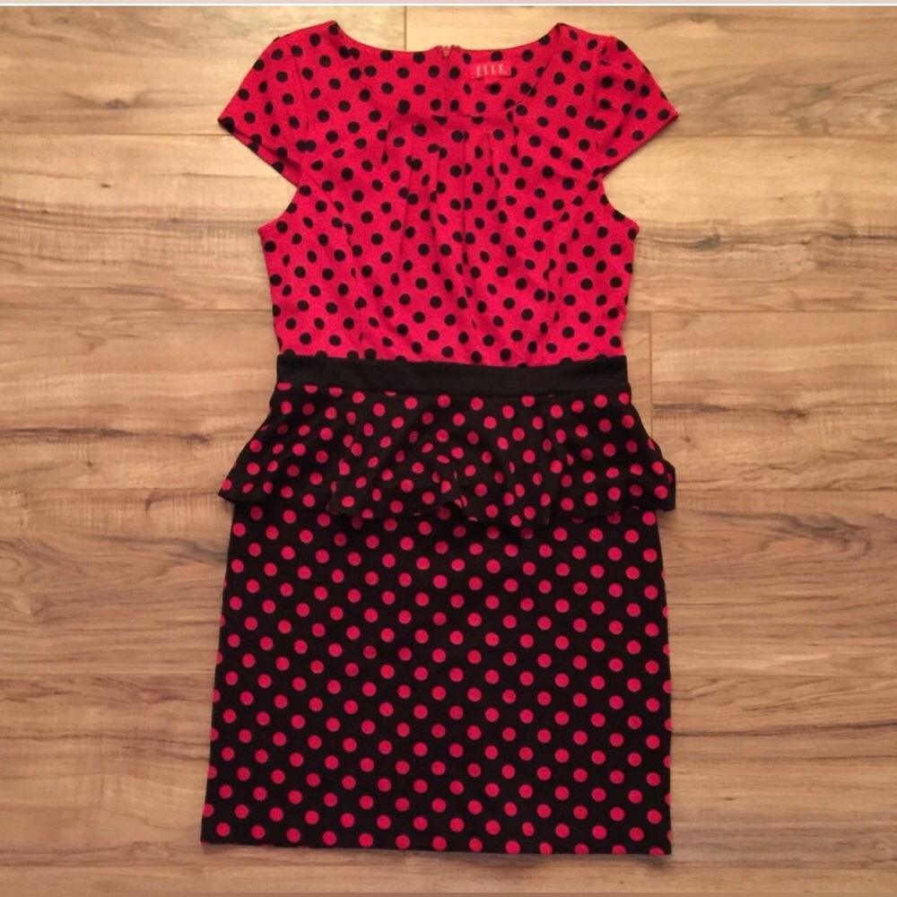 Elle Polka Dot Pinup Style Dress
